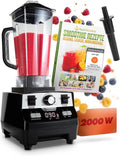 NUTRI-BLENDER MAX+ Blender haute performance 2000 W – Bol Tritan 2 L sans BPA, 9 vitesses, smoothies et préparations professionnelles