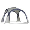Outsunny Pavillon/tente de jardin avec protection solaire – Fibre de verre