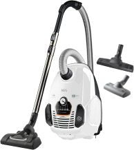 AEG VX7-2-IW-S Aspirateur – Roues souples 360°, seulement 69 dB(A), accessoires, poignée Ergo, filtre lavable, 650 W, rayon 12 m