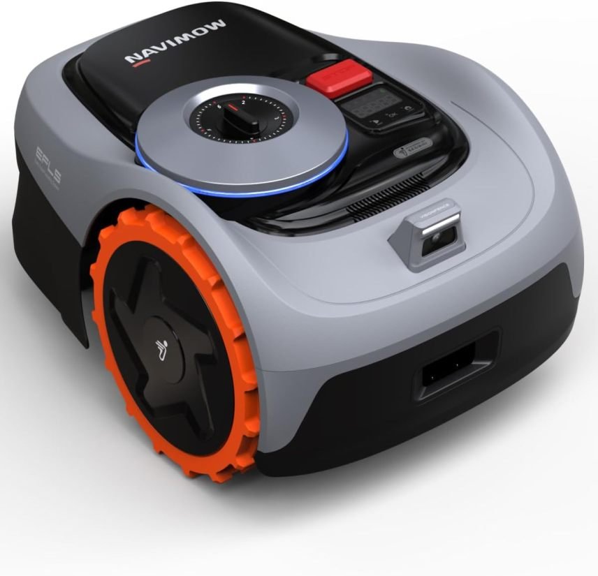 Navimow i105E Robot tondeuse sans câble périmétrique 500 m² – RTK+Vision, cartographie IA automatique, limites virtuelles, gestion multizone
