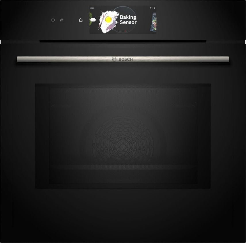 Bosch HMG7361B1 Série 8 Four encastrable intelligent avec micro-ondes 60 × 60 cm – Fabriqué en Allemagne, Air Fry, bague de commande numérique, noir
