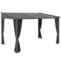 Outsunny Pergola avec toit coulissant – Structure métallique