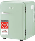 TZS First Austria Mini-réfrigérateur silencieux 40 L – Design rétro, puissance de refroidissement réglable, poignée de porte, système thermoélectrique, crème