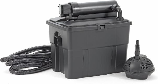 Pontec MultiClear Set 5000 Système de filtration complet – Pompe + filtre à passage multicaméras pour bassin de jardin