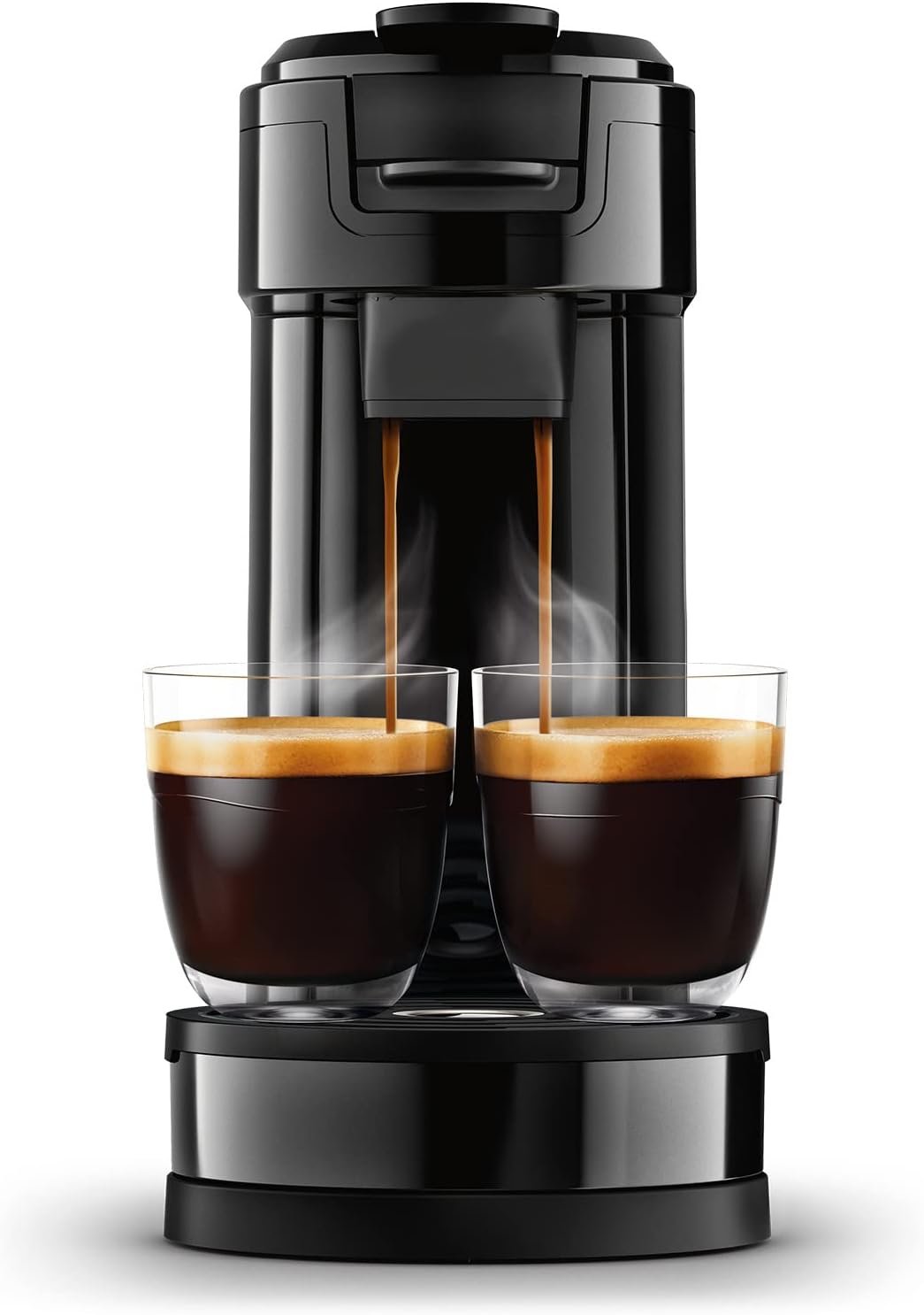 Philips Senseo Switch Machine à dosettes et cafetière filtre 2-en-1 – Réservoir 1 L, 7 tasses en une fois, noir laqué