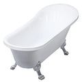 Lykke Baignoire sur pieds Nordic Deluxe 1700 × 750 × 730 mm, blanche