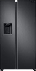 Samsung RS6GA8521B1/EG Réfrigérateur américain Side-by-Side 178 cm – 634 L, congélateur 225 L, technologie SpaceMax, Premium Black Steel 1