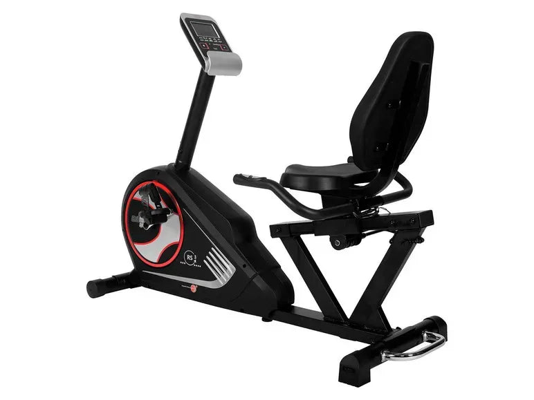 Christopeit Sport RS 3 Vélo d’appartement assis – Entraînement confortable avec dossier et freinage magnétique