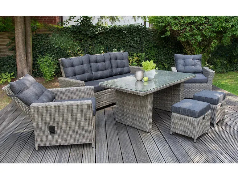 Set repas de luxe en aluminium »Asti«, 6 pièces