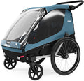Thule Courier Remorque vélo pour chien et 2 enfants, Aegean Blue, taille unique