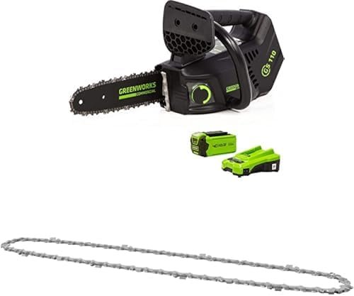 Greenworks Tronçonneuse sans fil 40 V avec moteur sans balais – Batterie 2 Ah, chargeur et chaîne de rechange 25 cm inclus