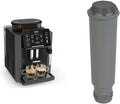 Krups Sensation EA910810 Machine à café automatique – Buse mousse de lait, 5 boissons, fonction café filtre, 2 tasses, noir
