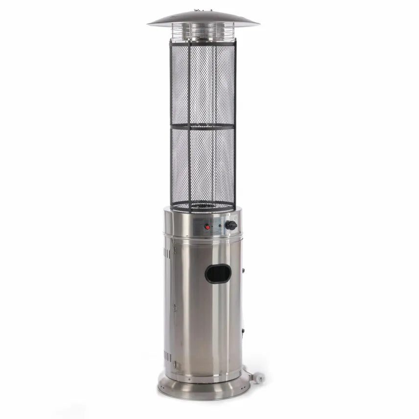 Fornorth Chauffage de terrasse Round Tube 11 kW à gaz – Inox