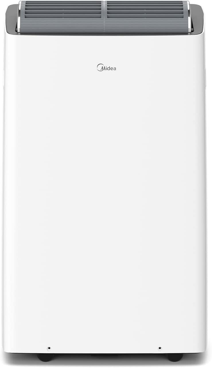 Midea Silent Cool 26 Pro WF Climatiseur mobile 9000 BTU / 2,6 kW – Refroidissement, ventilation, déshumidification, jusqu’à 88 m³ (33 m²), app/Alexa/Google Home/IFTTT, tuyau d’évacuation 1