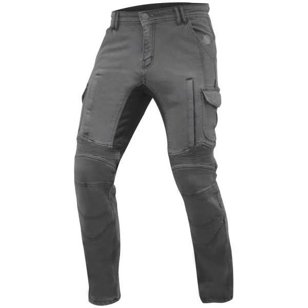 Trilobite Acid Scrambler Jean moto homme gris – Denim stretch, renfort Kevlar®, protections CE
