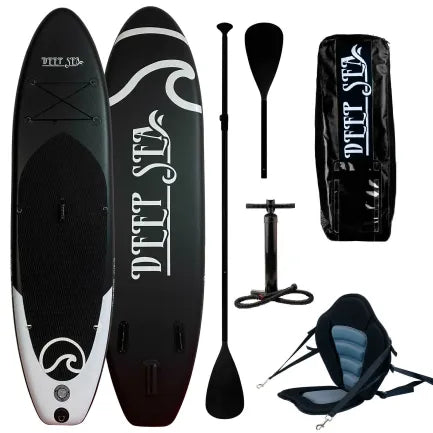 Deep Sea Pack paddle SUP Kayak Pro 300 cm – Noir