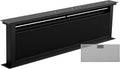 Klarstein Hotte aspirante escamotable Downdraft 60 cm – Silencieuse avec filtre, fonctionnement recyclage ou évacuation