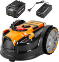 LawnMaster VBRM16 OcuMow Robot tondeuse jusqu’à 100 m² – Sans câble périmétrique, batterie lithium-ion MX 24 V 4,0 Ah