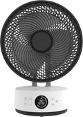 MEACO MeacoFan Sefte Ventilateur de table – 12 vitesses, oscillation horizontale/verticale, 3 amplitudes, ultra-silencieux, télécommande, noir