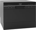 Bomann TSG 7405 Mini lave-vaisselle avec raccordement d’eau – Tuyau inclus, silencieux, anti-débordement, idéal petite cuisine/camping, noir 1