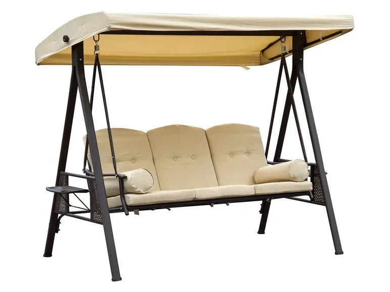 Outsunny Balancelle de jardin 3 places avec rembourrage 1