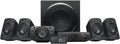 Logitech Z906 Système audio 5.1 – 1000 W surround, certifié THX, multiples entrées audio, télécommande, prise UE, compatible PC/PS4/Xbox/TV/smartphone/tablette, noir