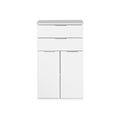 LIVARNO home Commode Liverpool à 2 tiroirs, blanche – Article de second choix, dommage lié au transport