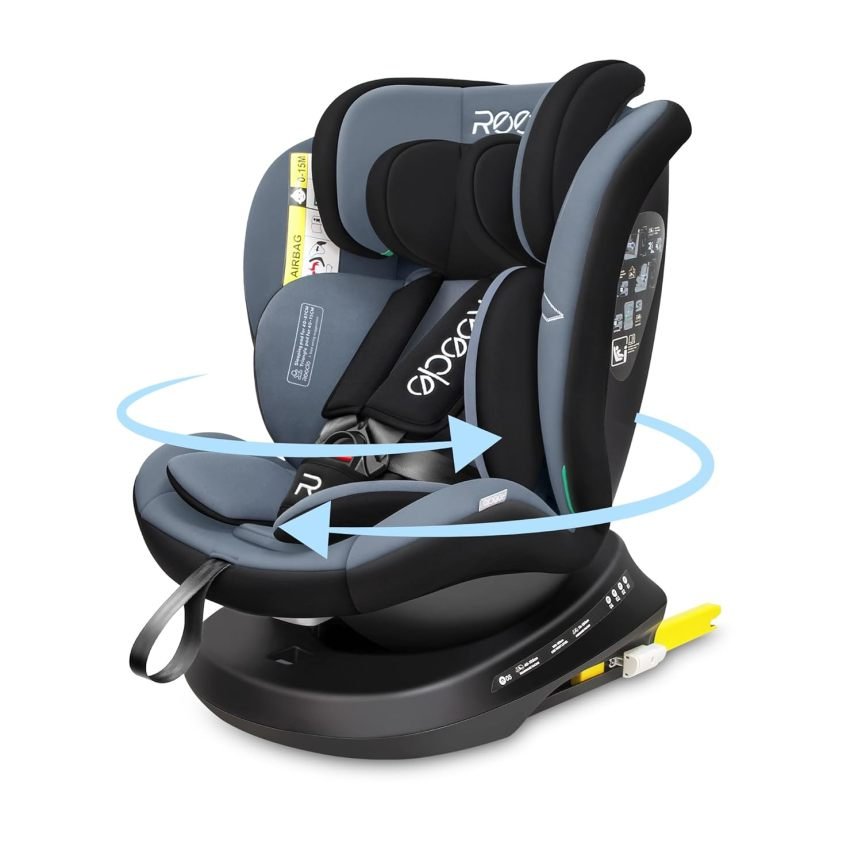 Reecle Siège auto i-Size pivotant 360° – 40–150 cm