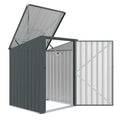 Fornorth Abri à poubelles 98x101x131cm, gris foncé