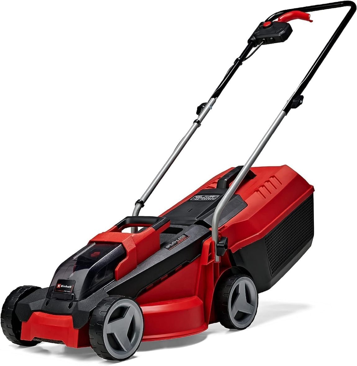 Einhell City Tondeuse sans fil GE-CM 18/30 Li Kit Power X-Change – 18 V, coupe 30 cm, jusqu’à 150 m², moteur brushless, bac 25 L, batterie 3,0 Ah et chargeur inclus