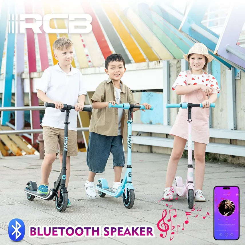 RCB R11 Kid Trottinette électrique légère pour enfant avec logo RCB – Rose
