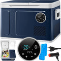 KESSER® Glacière à compresseur 2-en-1 double zone réfrigération/congélation – 2 accumulateurs, commandes tactiles LED, jusqu’à -20 °C, 12/24 V et 230 V