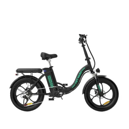 HITWAY BK6S Vélo électrique pliable – 350 W, 36 V 11,2 Ah, pneus 20 × 3,0″, noir
