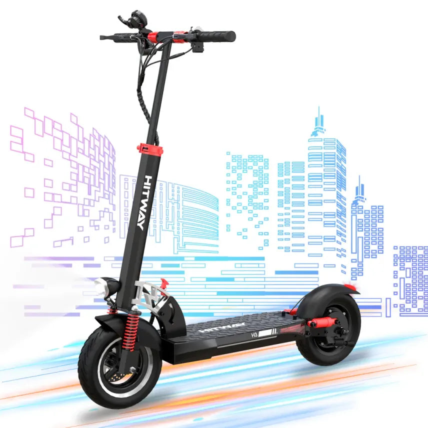 HITWAY HB24 Trottinette électrique avec siège – Moteur 800 W, batterie 48 V