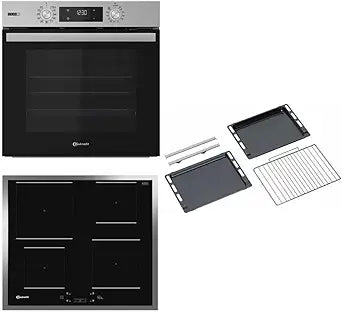 Bauknecht BAKO 566 IND Ensemble four + plaque à induction 60 cm – Chaleur tournante, Gentle Steam, Maxi Cooking, My Menu, zones avec fonction Booster