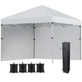 Outsunny Barnum pliant réglable en hauteur UV30+ avec parois latérales 1