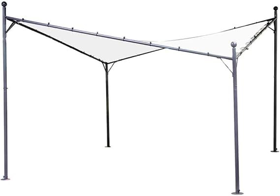 Siena Garden Berlino 261633 Toit de remplacement pour tonnelle 4 × 4 m – Polyester, étanche, résistant aux UV, blanc