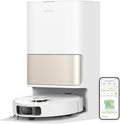 dreame L10s Pro Ultra Heat Aspirateur robot avec lavage automatique de la serpillère à l'eau chaude, extension de serpillère, puissance d'aspiration 7 000 Pa, double serpillère