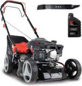 Scheppach MS150-42 Tondeuse thermique 3,5 ch – Coupe 42 cm, traction, châssis acier, nettoyage, mulching, bac 45 L, 7 hauteurs 25–75 mm