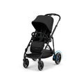 CYBEX Gold e-GAZELLE S Poussette électrique – De la naissance à env. 4 ans, 22 kg en solo/2 × 22 kg en duo, système tout-en-un avec plus de 20 configurations, Moon Black