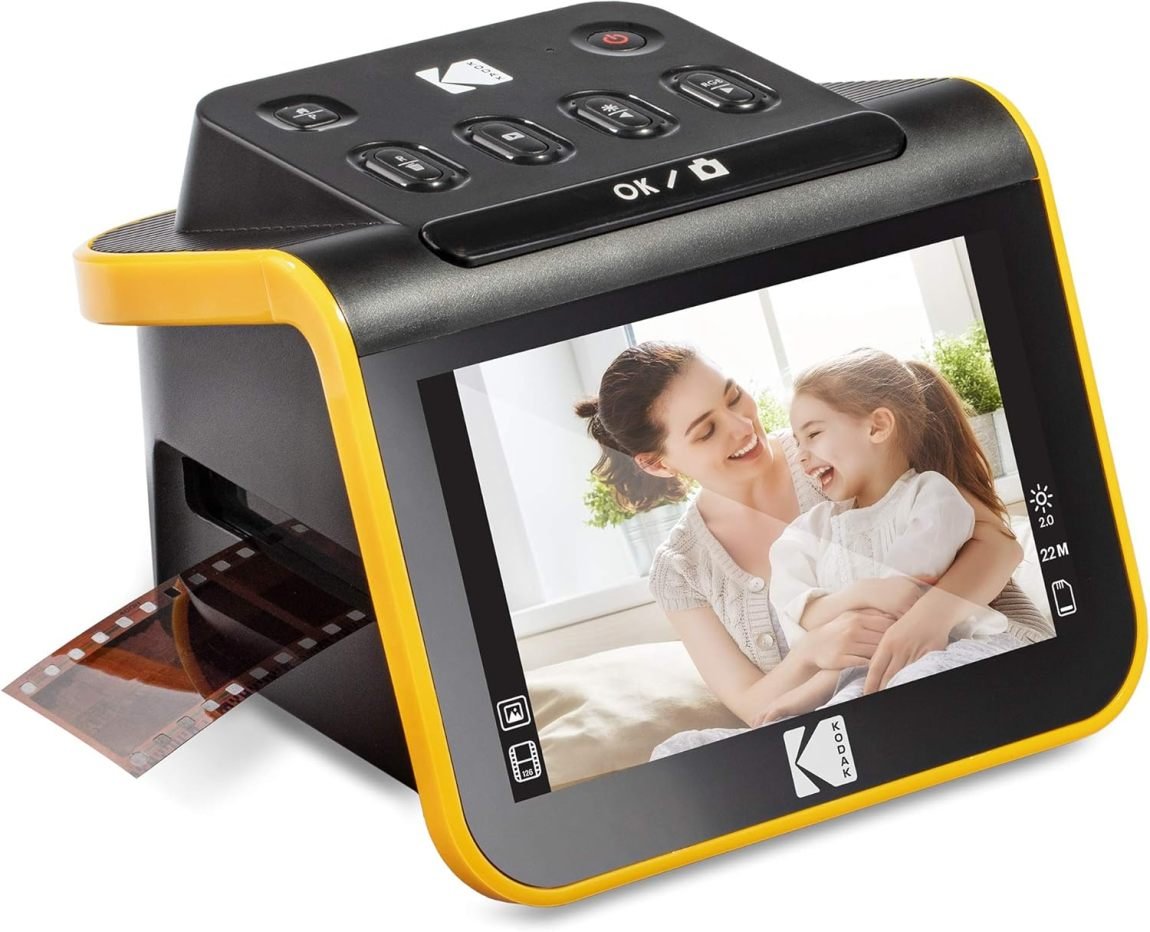 KODAK Slide N SCAN Scanner de films et diapositives avec écran LCD 5″ – Noir