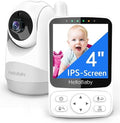 HelloBaby Babyphone vidéo avec caméra – Autonomie 29 h, PTZ 355°/120°, zoom 2×, vision nocturne IR, mode ECO, portée 305 m, audio bidirectionnel