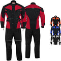 German Wear Ensemble moto 2 pièces – Veste et pantalon textile Cordura, robuste et résistant aux intempéries