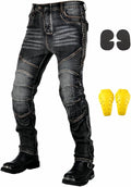Jean moto homme avec protections – Fibre aramide, poches cuisses, renforcé et résistant