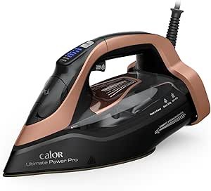 Calor Ultimate Power Pro Fer vapeur FV9E50C0 – 3200 W, vapeur continue 85 g/min, pressing 300 g, haute performance