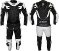 BI ESSE Combinaison moto homme 2 pièces – Cuir et textile, veste et pantalon séparables, réglable et respirante, touring/racing