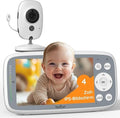 BOIFUN Babyphone vidéo 2026 avec caméra – Écran 4 pouces 720p sans Wi-Fi, vision nocturne, autonomie 10 h, audio bidirectionnel, détection son/température, zoom 3×, berceuses