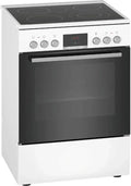 Bosch HKR39C250 Série 4 Cuisinière électrique pose libre 60 cm – EcoClean Direct, chaleur tournante 3D