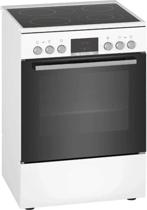 Bosch HKR39C250 Série 4 Cuisinière électrique pose libre 60 cm – EcoClean Direct, chaleur tournante 3D