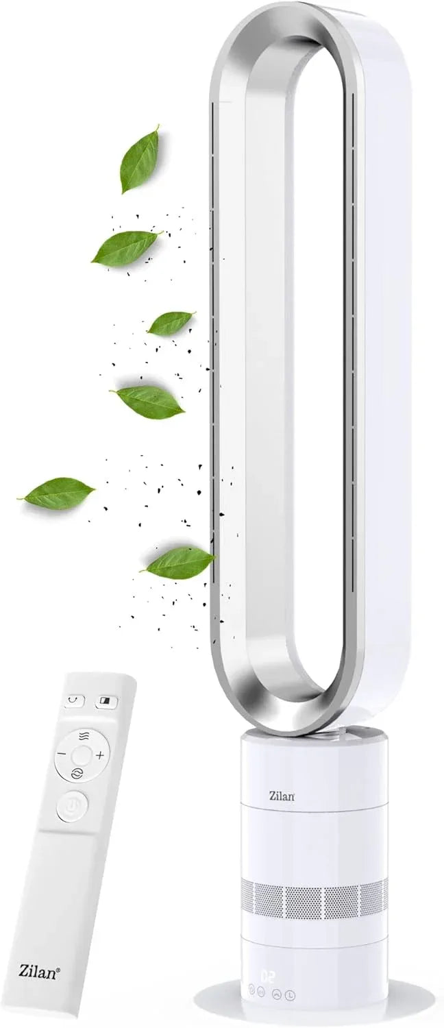 Zilan Ventilateur tour économe avec moteur BLDC – Télécommande, oscillation, très silencieux, 10 vitesses, rafraîchissement